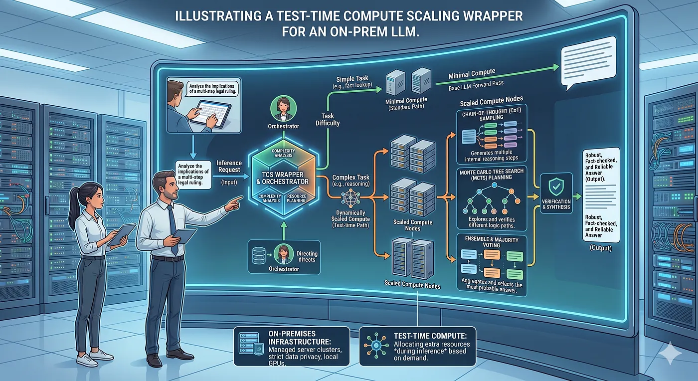 Test-Time Compute Scaling in an LLM — Google Gemini