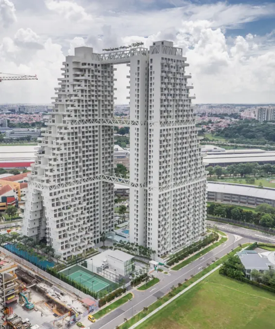 Sky Habitat, Singapore — Image by Safdie Associates
