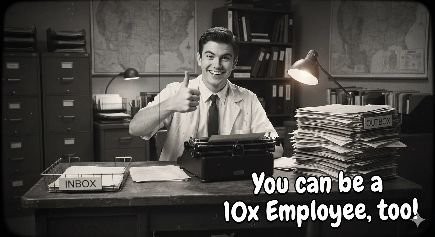 The highly-acclaimed 10x Employee — Image by Gemini