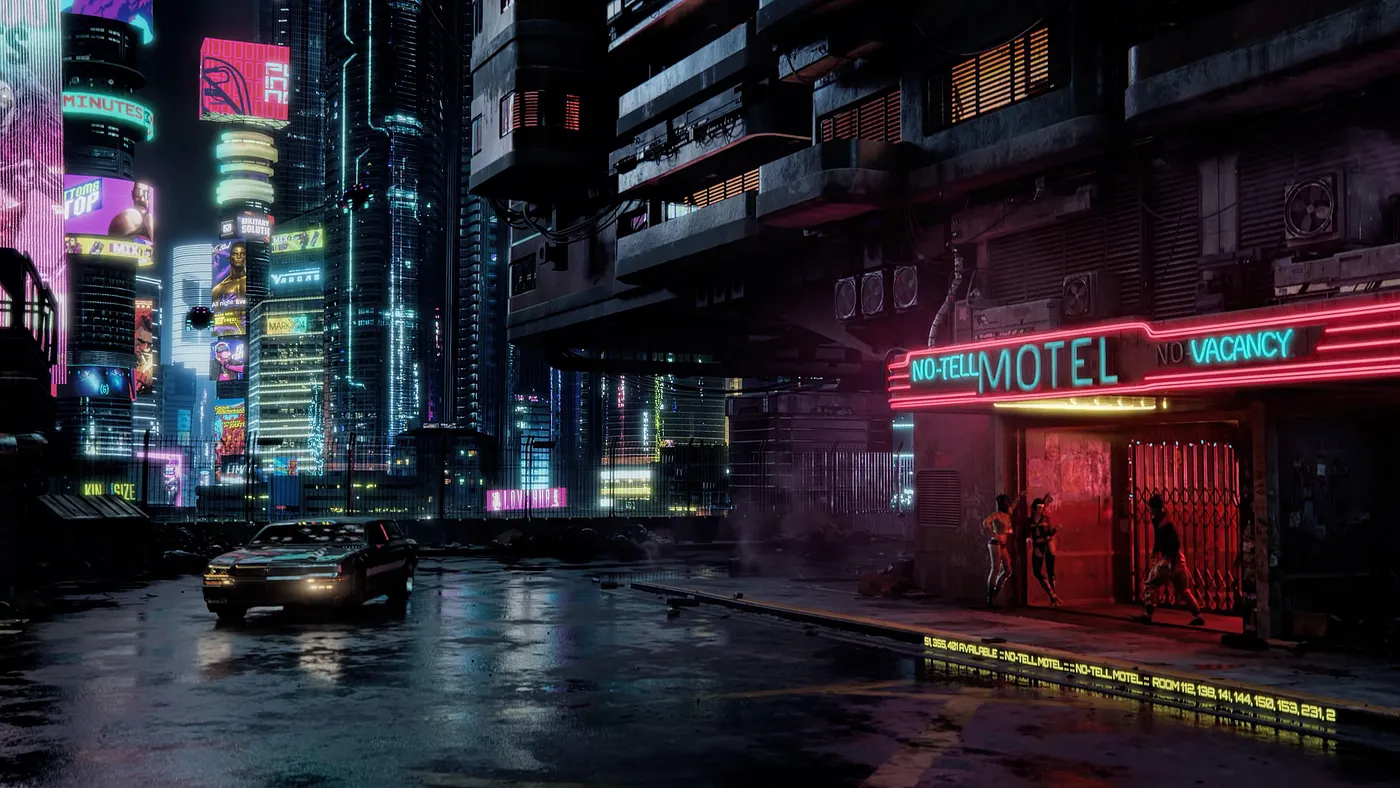 Night City in Cyberpunk 2077 — Image by CD Projekt Red