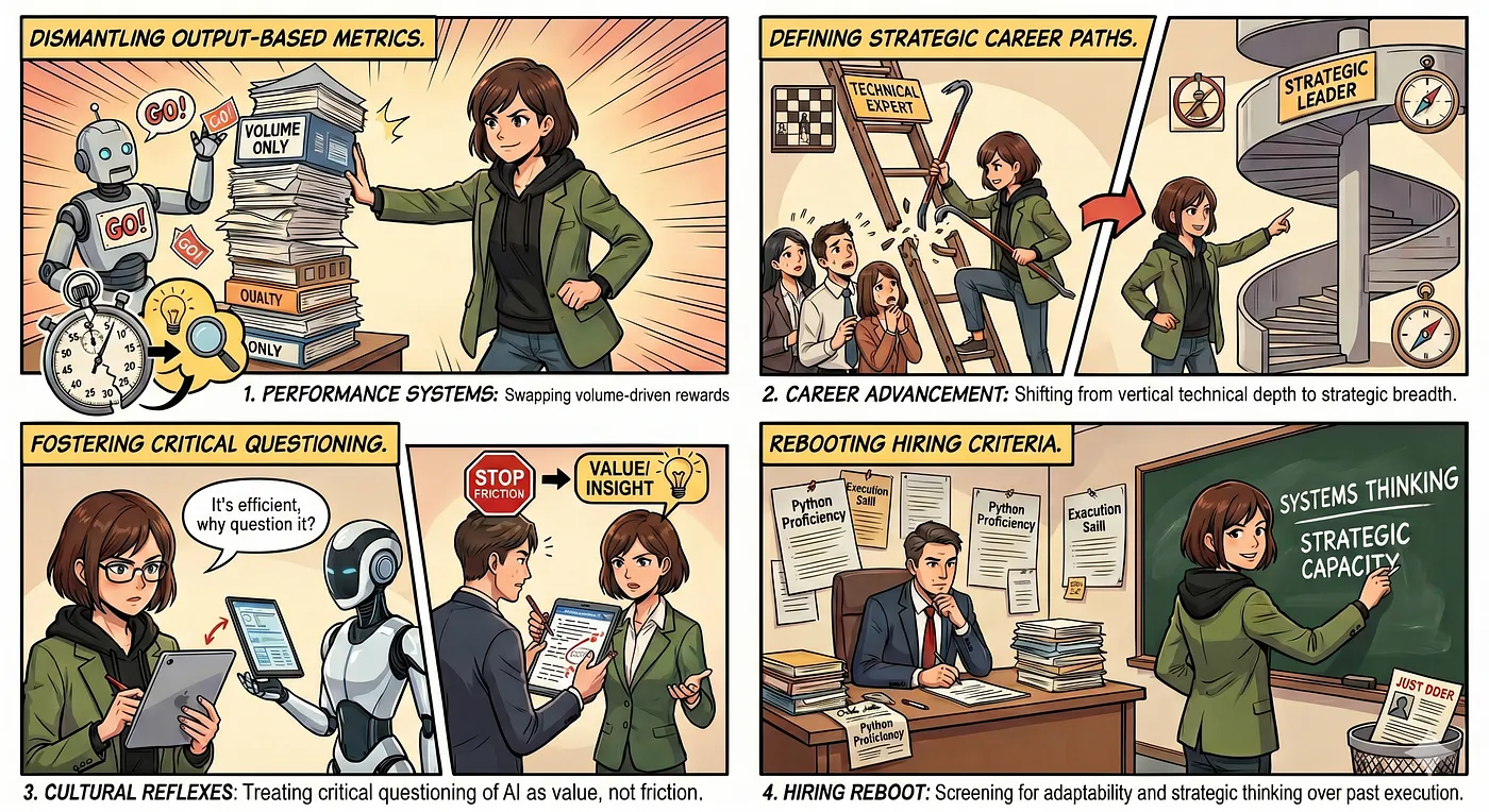 Dismantling Old Success Structures in the Age of AI — Generated by Gemini