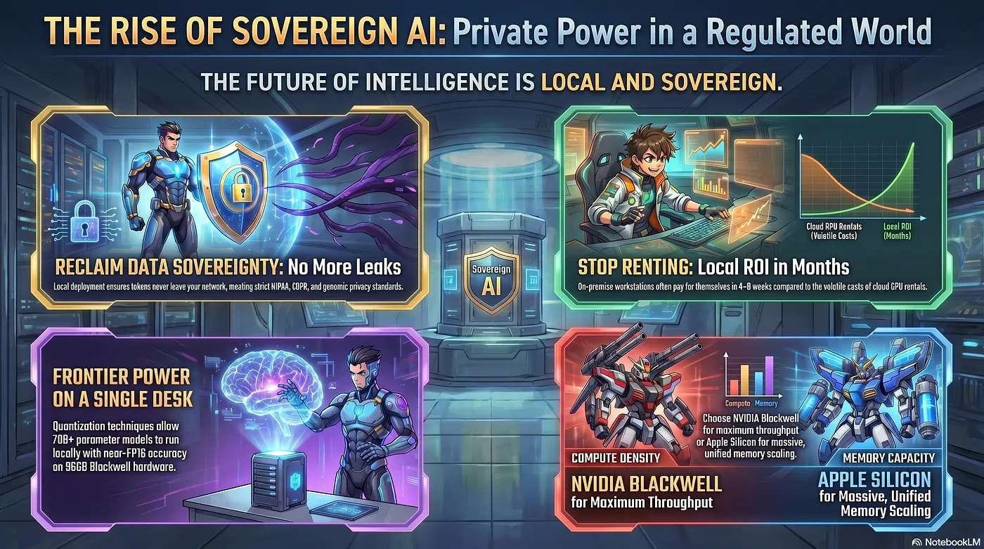 The Rise of Sovereign AI: Private Power in a Regulated World — Infographic generated by Google Gemini