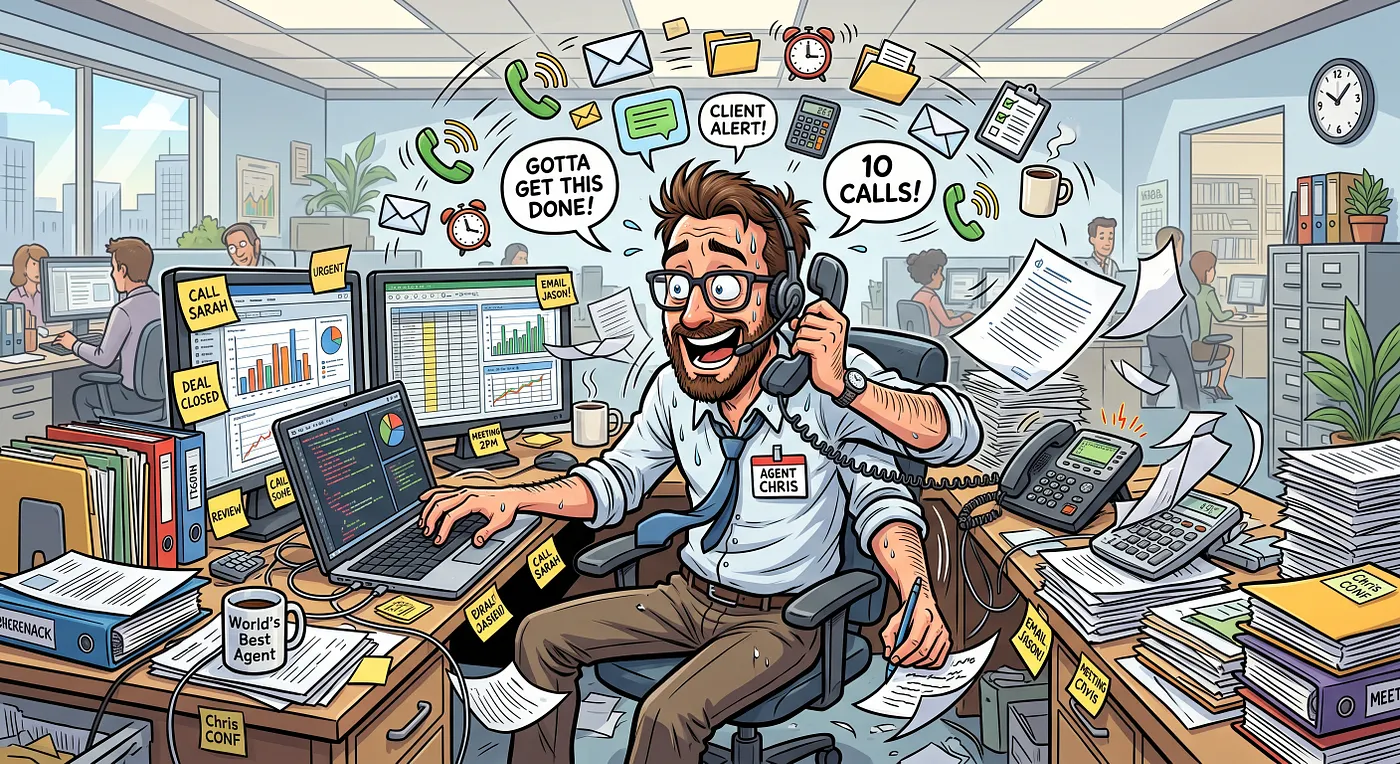 A cartoon of “Agent Chris” who runs locally in my own laptop — Image by Gemini
