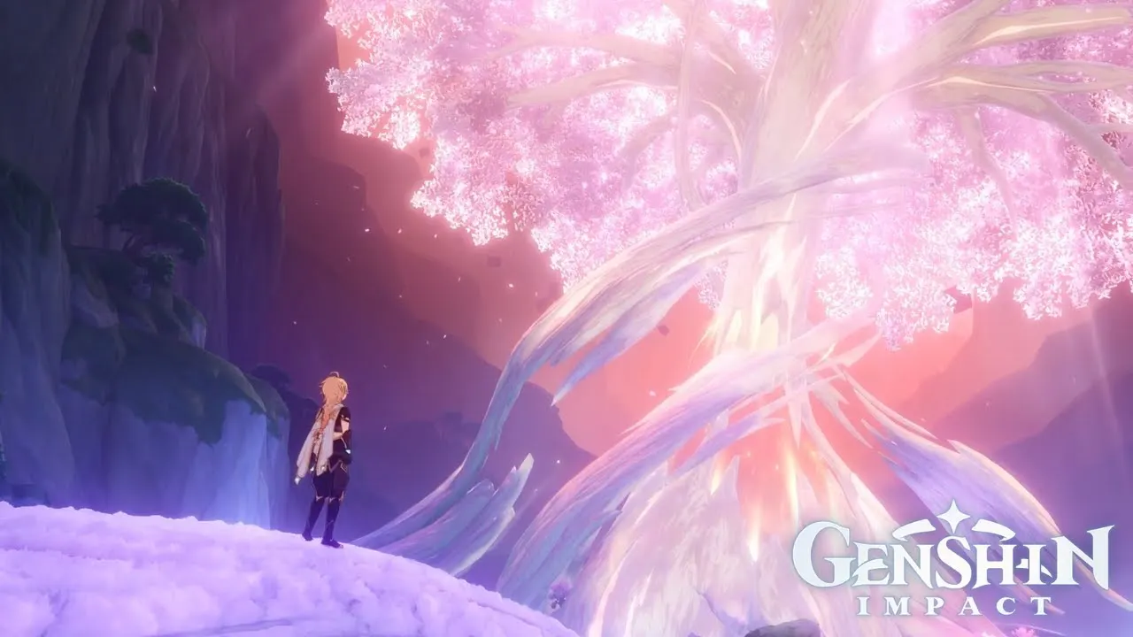 The Traveller and the Irmisul Tree — Image from miHoyo