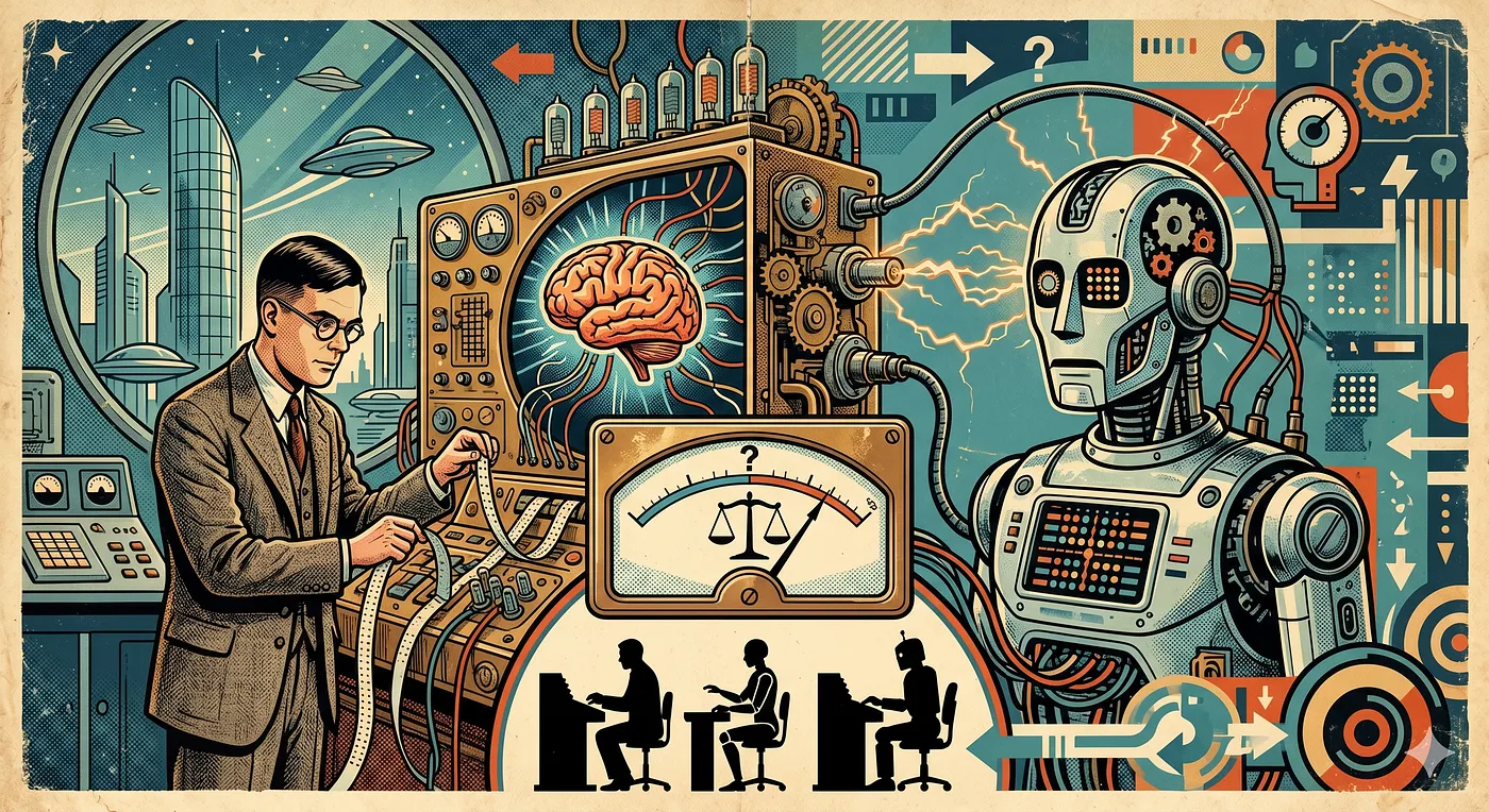 Alan Turing’s “Can Machines Think?” — Generated by Gemini