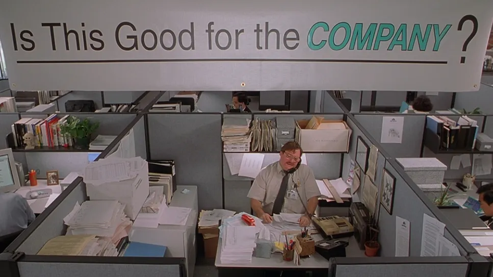 “Initech” from Office Space — Image from cinematicfreeze.com