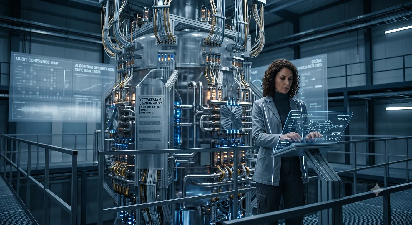 Engineering a Quantum Artificial Intelligence — Image from Gemini